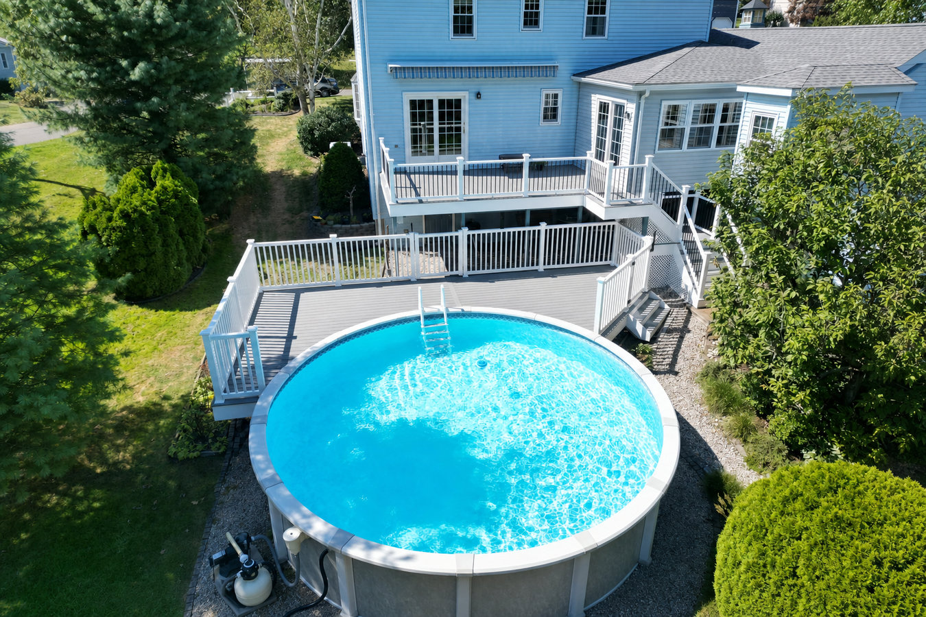 Pool deck construction