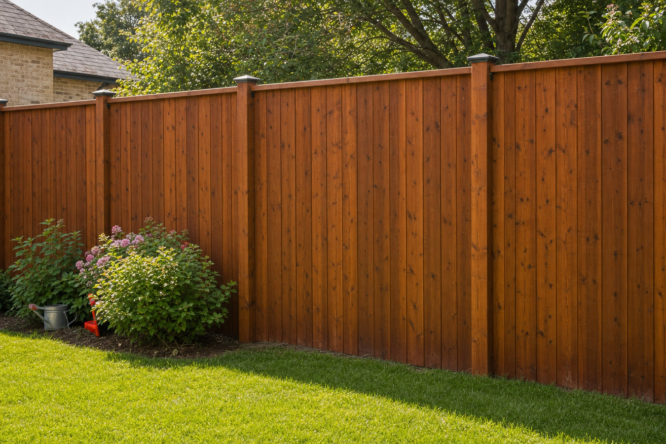 Wood and privacy fence installation
